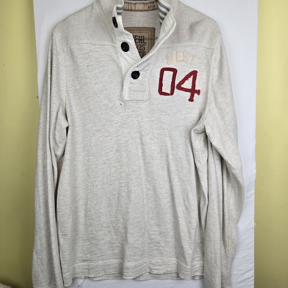 Vintage Ruehl No. 925 Mens XXL Y2K Sweater Cotton Long Sleeve 04 Patch. Flaws